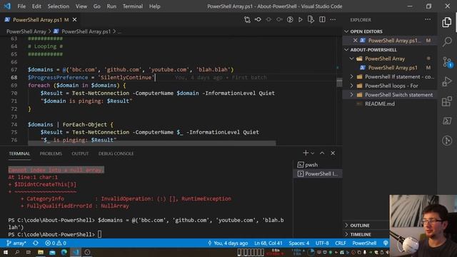 PowerShell Array and ArrayList - storing multiple items as a one variable смотреть онлайн