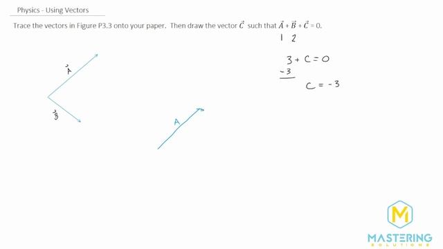 3.3 Mastering Physics Solution-"Trace the vectors in Figure P3.3 onto your paper. Then draw the... смотреть онлайн