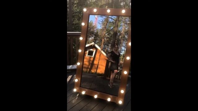 Селфи зеркало лофт с лампочками смотреть онлайн