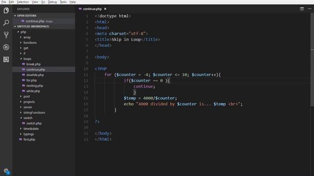 25 Continue Keyword to skip condition in loop in php - PHP & MySQL Tutorial in Urdu (BasictoAdvance смотреть онлайн