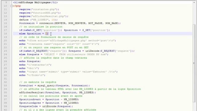 37 Afficher le résultat d'une requête sur plusieurs pages php et MySQL Tutorial débutant avi avi смотреть онлайн