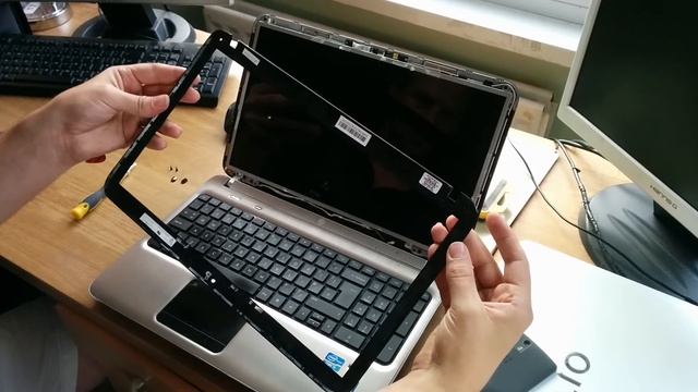 HP Pavilion Dv6 screen replacement repair смотреть онлайн