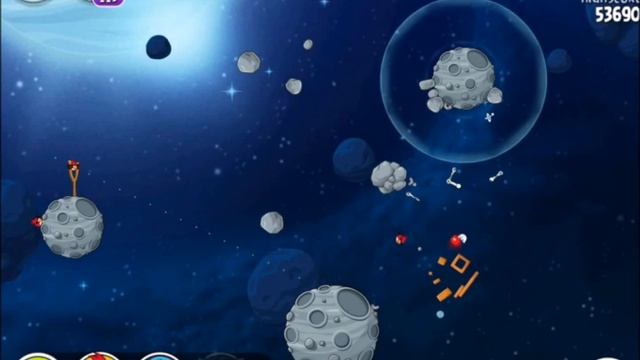Angry Birds Space 8-1 Beak Impact 3 Star смотреть онлайн