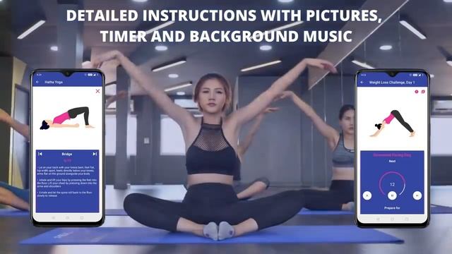Yoga & Meditation for Daily Fitness App Introduction Video смотреть онлайн