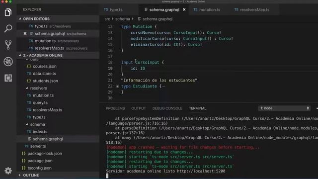 GraphQL - Academia Online en GraphQL - Input Curso смотреть онлайн