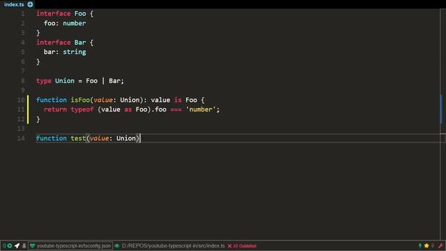 TypeScript 2.7 : in based type guards смотреть онлайн