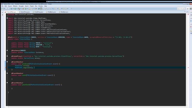 Minecraft Forge 1.10.2 Modding Tutorial Ep. 2 Creating basic Items. смотреть онлайн