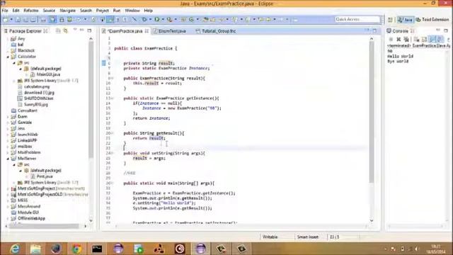 Singleton Design Pattern Java смотреть онлайн