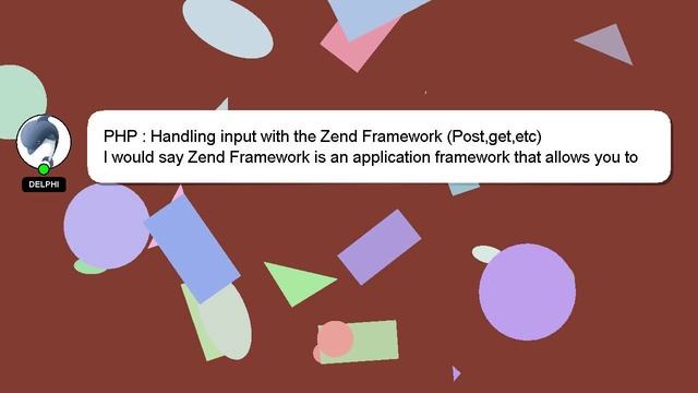 PHP : Handling input with the Zend Framework (Post,get,etc) смотреть онлайн