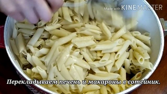 ПП ужин. Куриная печень с макаронами. ПП рецепты. ПП меню. смотреть онлайн