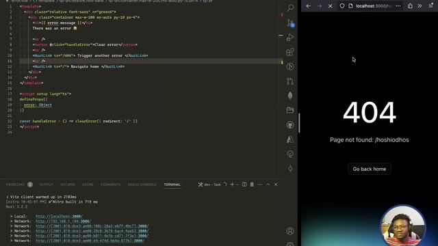 Error Handling | Get Started with Nuxt3 смотреть онлайн
