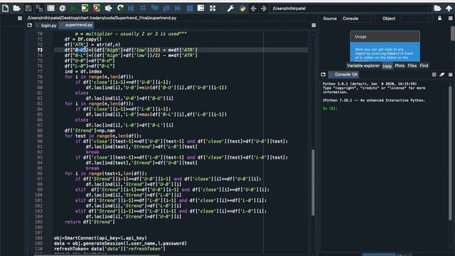 Supertrend Implementation in Python смотреть онлайн