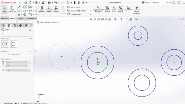 solid works sketch basic tutorial line, circle, rectangle ,polygon,ellipse,arc смотреть онлайн