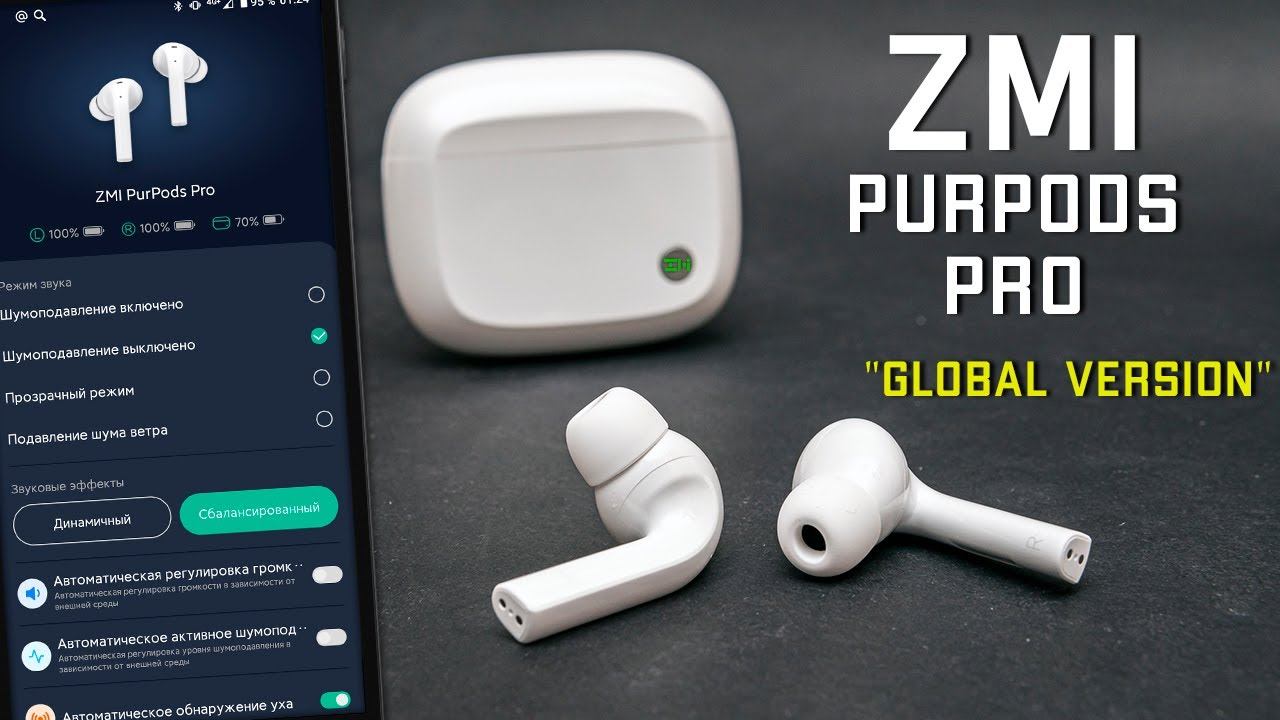 Xiaomi ZMI PurPods Pro Глобальная Версия - ЛУЧШИЕ наушники за свою стоимость смотреть онлайн