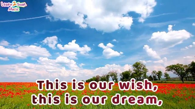 Work For Peace - Simple children's song for Remembrance day смотреть онлайн