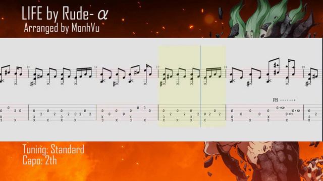 [TAB] Dr. Stone ED (Episode 2) _ "LIFE" by Rude-α _[Guitar Fingerstyle]_ смотреть онлайн