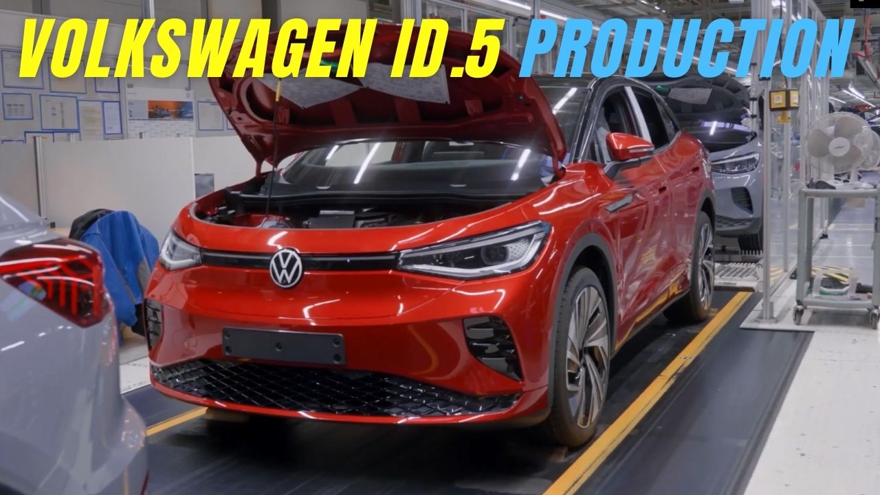 2022 Volkswagen ID.5 Production in Germany. Производство электромобилей Фольксваген ID.5 в Германии смотреть онлайн