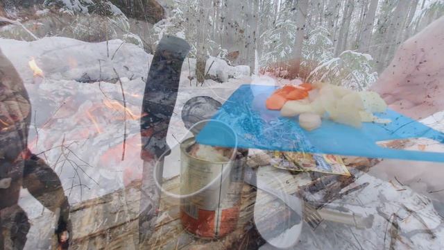 ПВД на другой берег камы, готовлю походный суп на костре... смотреть онлайн
