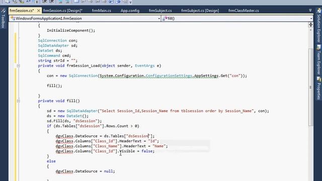 School Software in C# Net Part 14 A Insert Update Delete in Session Master смотреть онлайн