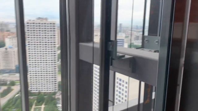 Панорамные лифты OTIS @ ЖК Onyx Deluxe Москва Россия. смотреть онлайн