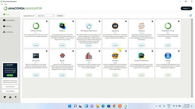 Install Anaconda Python, Jupyter Notebook, Spyder on Windows 10/11 [2022 Update] Anaconda Navigator смотреть онлайн