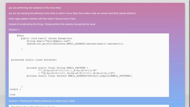 Mock android Patterns with mockito смотреть онлайн