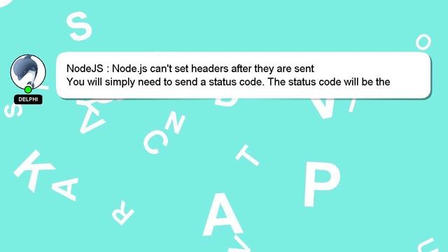 NodeJS : Node.js can't set headers after they are sent смотреть онлайн