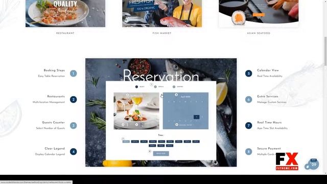 Pesce - Seafood Restaurant WordPress Theme seafood market Sea Food смотреть онлайн