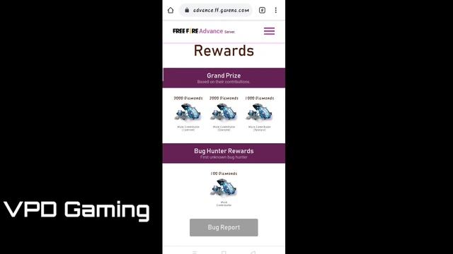 Get 3000 diamonds || New bug report and got diamonds || Free fire смотреть онлайн