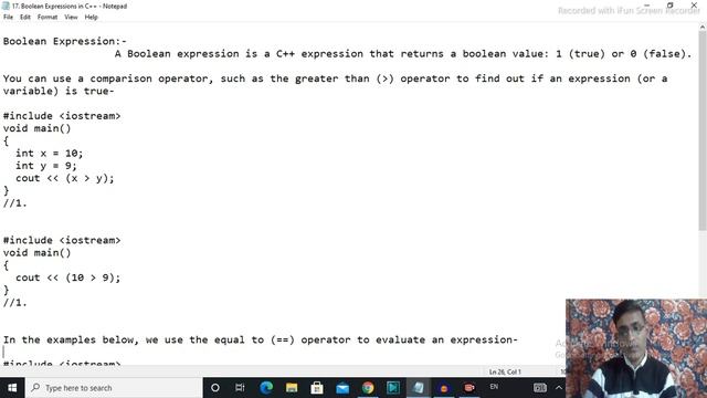 17. Boolean Expression in C++ | C++ language | OOPs language | C++ Programming | смотреть онлайн