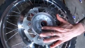 замена подшипников передней оси на мотоцикле Рейсер пантера 250