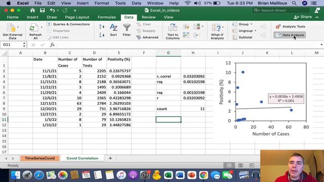 p-value from linear regression in excel смотреть онлайн