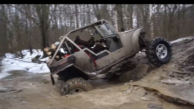 Лесопитомник Декабрь 2016. Багги на базе нивы + газ 69 смотреть онлайн