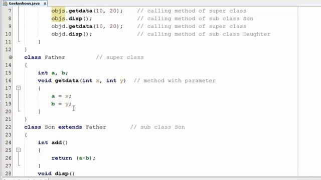 108. Hierarchical Inheritance in Java Programming (Hindi) смотреть онлайн