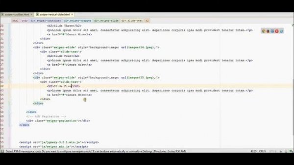 Swiper Slider Tutorial - Part Nine | Swiper Vertical Slider | Quick Implementation