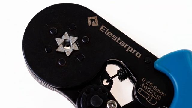 Кримпер для обжима штыревых наконечников, шестигранный, 0,25-6,0 мм² от Elestarpro, ET-2506 смотреть онлайн