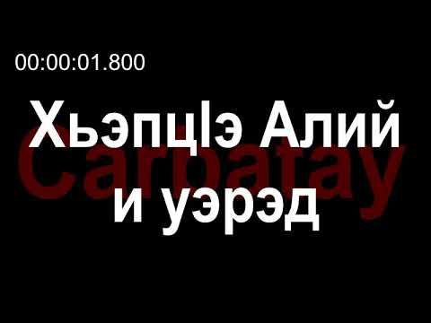 Адыгэ уэрэдыжь | Къардэнгъущӏ Зырамыку - Хьэпцӏэ Алий и уэрэд (псалъэхэр щӏэтхауэ)