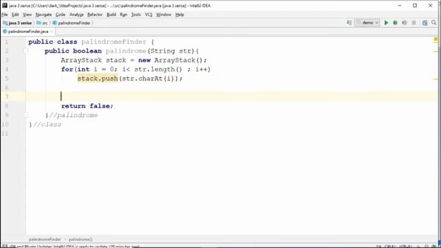 assignment 3 stack question palindrome finder java 3 (Arabic) смотреть онлайн