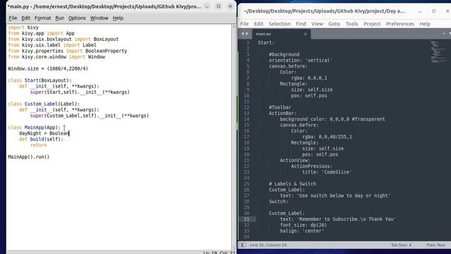 Dark Mode and Light mode ( Day & Night) with Kivy смотреть онлайн