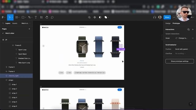 Apple Watch Слайдер - делаем в Фигме смотреть онлайн
