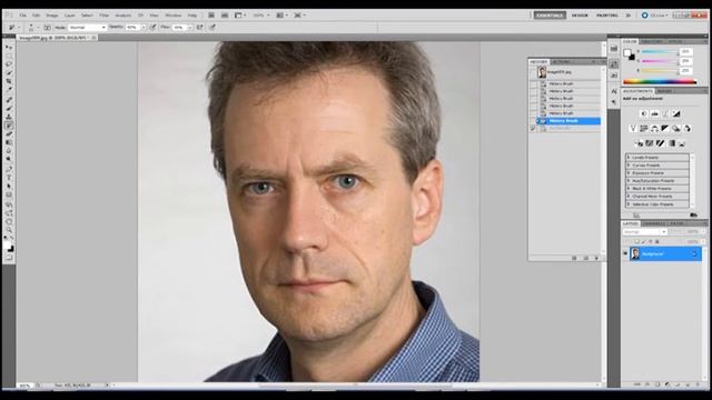 Быстро удалить морщины в Photoshop смотреть онлайн