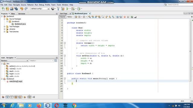 Java the complete Reference Ninth Edition (Chapter 6) Example (5) Parameterized method Box Demo 5 смотреть онлайн