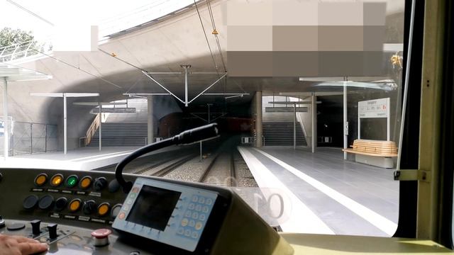 [Tram Cab Ride] Stadtbahn Stuttgart Linie 1 / Vaihingen Bf ➡ FellbachLutherkirche
