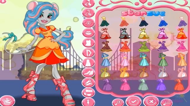 ♡ Monster High - Boo York Boo York Mouscedes King Cute Dress Up Game For Children смотреть онлайн