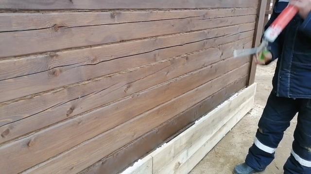 Закрываем цоколь ( сваи) смотреть онлайн