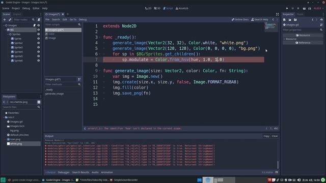 Create PNG Images with GDScript Code in Godot смотреть онлайн