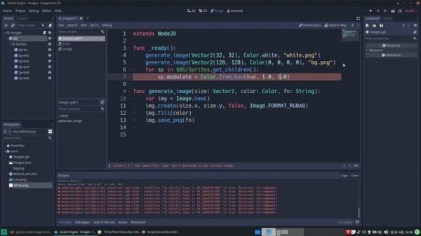 Create PNG Images with GDScript Code in Godot