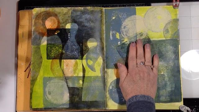 Art Journal Background Stamping, Gelli Printing Techniques-Gel Plate Collab, week 2 смотреть онлайн