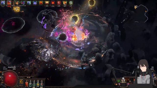 [POE 3.18] Fire Trap Jugg - Uber Elder Fight - HC SSF, 3.18 Sentinel League смотреть онлайн