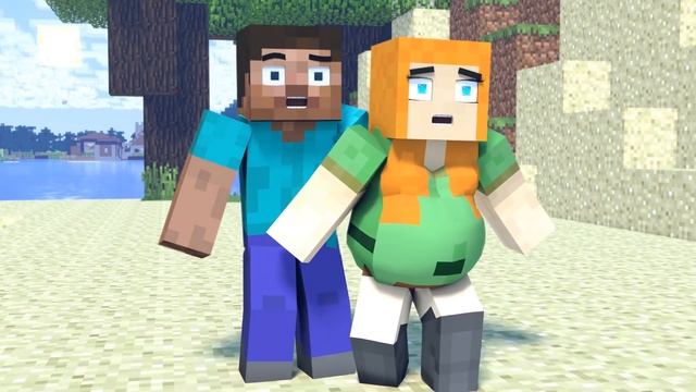 The minecraft life of Steve and Alex | Pregnant Alex | Minecraft animation смотреть онлайн